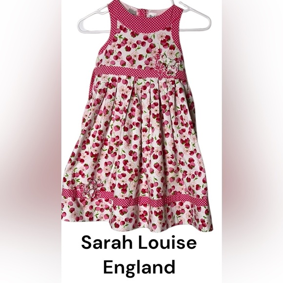 Sarah Louise kids formal dress,floral cherries,pageant,photo
sz 6? PTP 11.5 - Picture 2 of 16